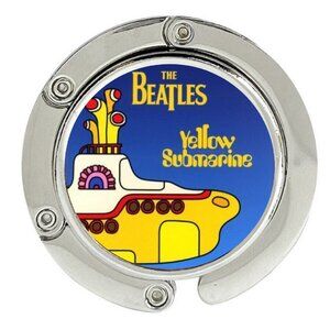 The Beatles Yellow Submarine Purse Hanger Foldable Hook Handbag Table Bag Holder